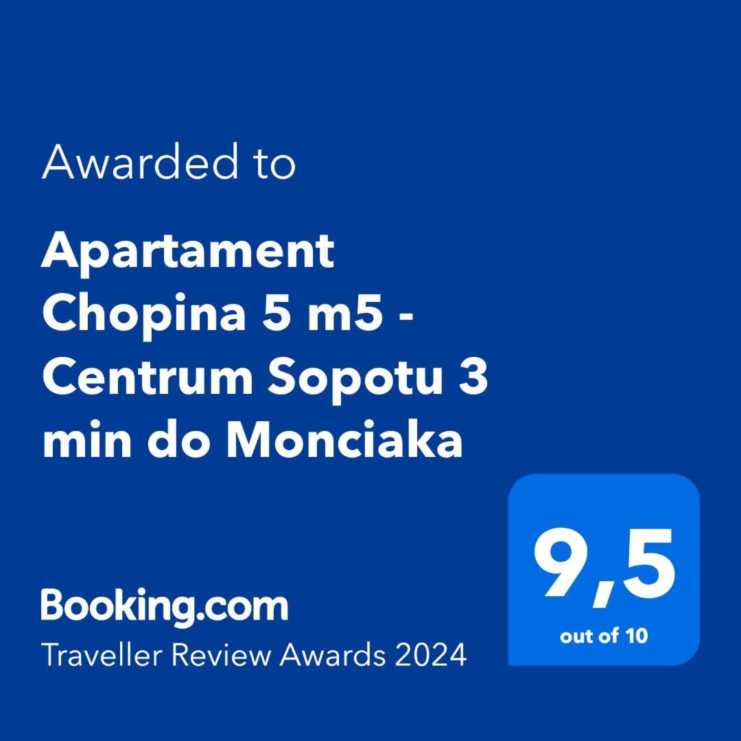 Apartament Chopina 5 m5 - Centrum Sopotu Exterior foto